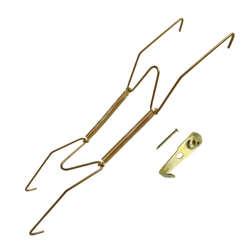 Xinlinke Plate Hangers for The Wall 8 inch Decorative Dish Display Tray Holder with Installation Hooks 5 Pack - Image 5